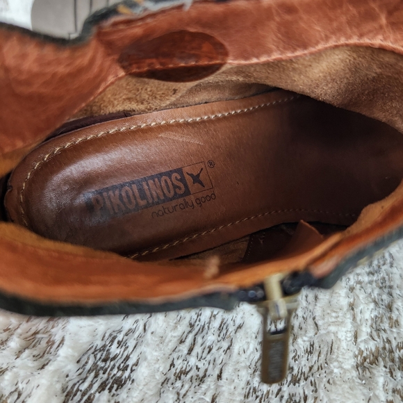 Pikolinos "Andorra" Black Leather Ankle Boots | Women's Size 37 EU, 6.5 - 7 US - Picture 8 of 11